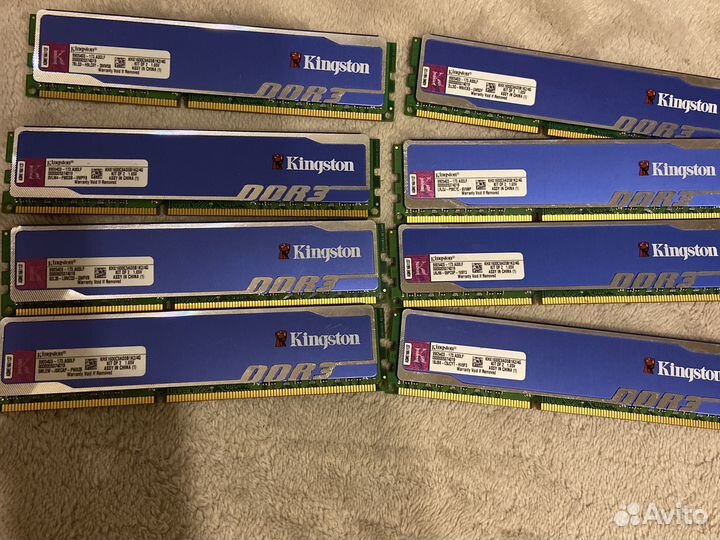 Kingston hyperx blu ddr3 2х 2 gb (4gb)