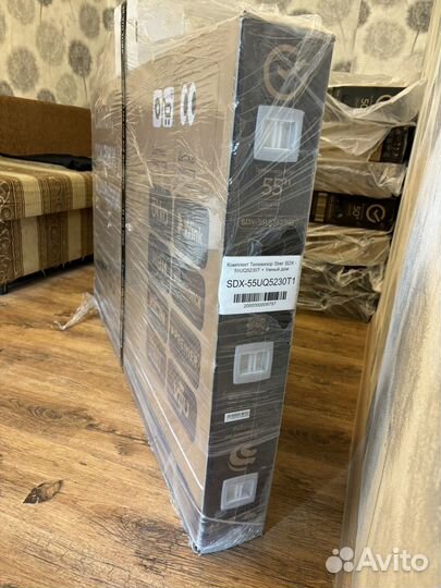 Комплект телевизор Sber SDX-55UQ5230T, 55 (139 см)