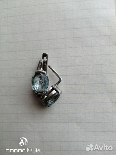 Серьги серебряные