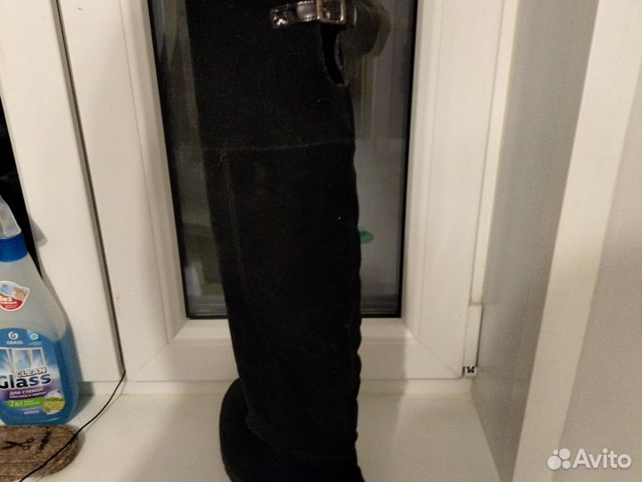 Сапоги женские зимние замшевые. 41 р