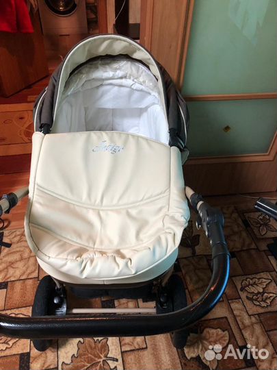 Коляска 2 в 1 indigo эко кожа