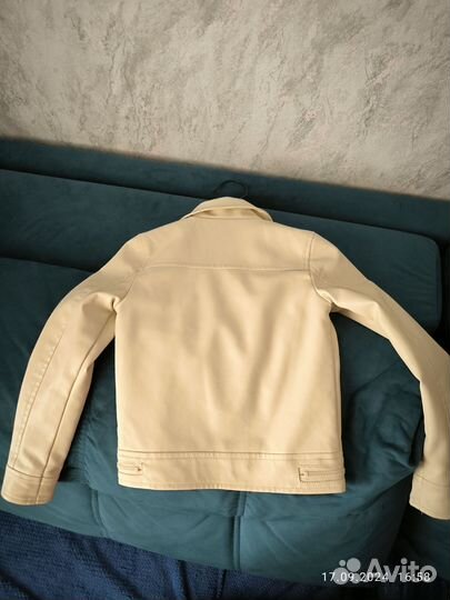 Кожаная куртка детская 116