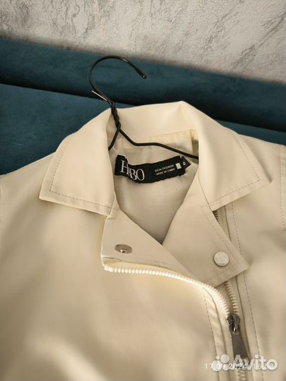 Кожаная куртка детская 116