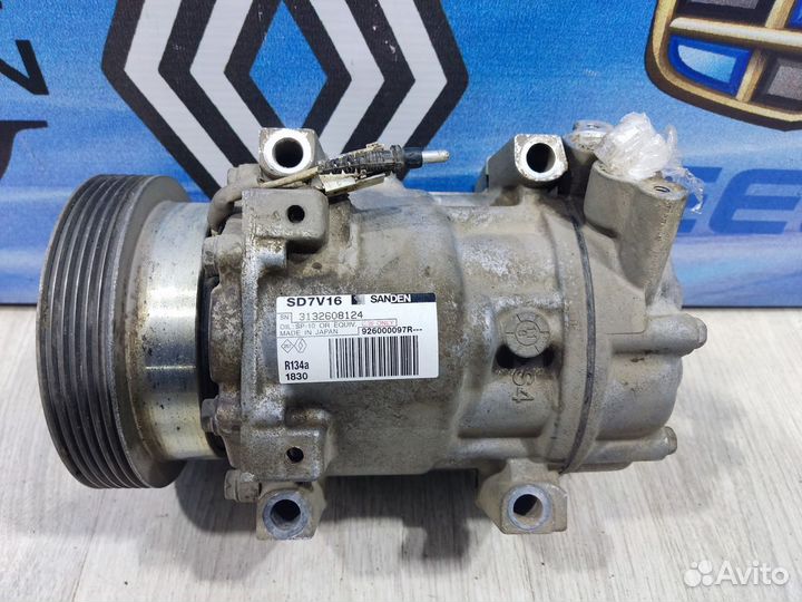 Компрессор кондиционера Renault logan