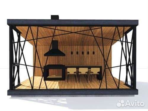 Беседка с мангалом