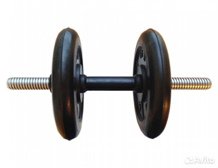 Гантель разборная 12 кг (2 х 5кг + гриф 2кг)