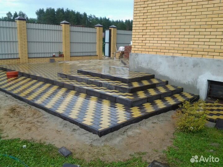 Укладка тротуарной плитки