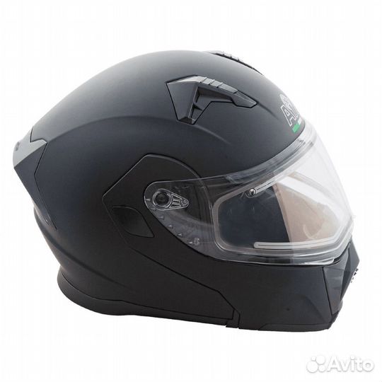 Шлем снегоходный AIM JK906 black matt (эп)