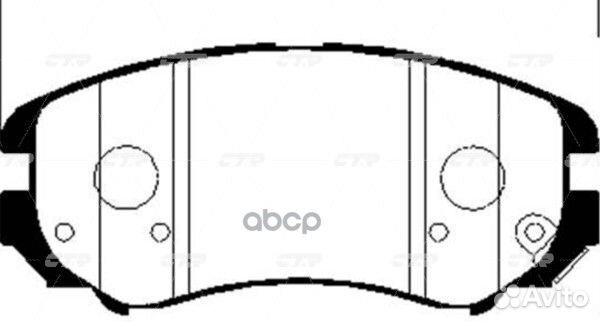 Колодки тормозные передние 