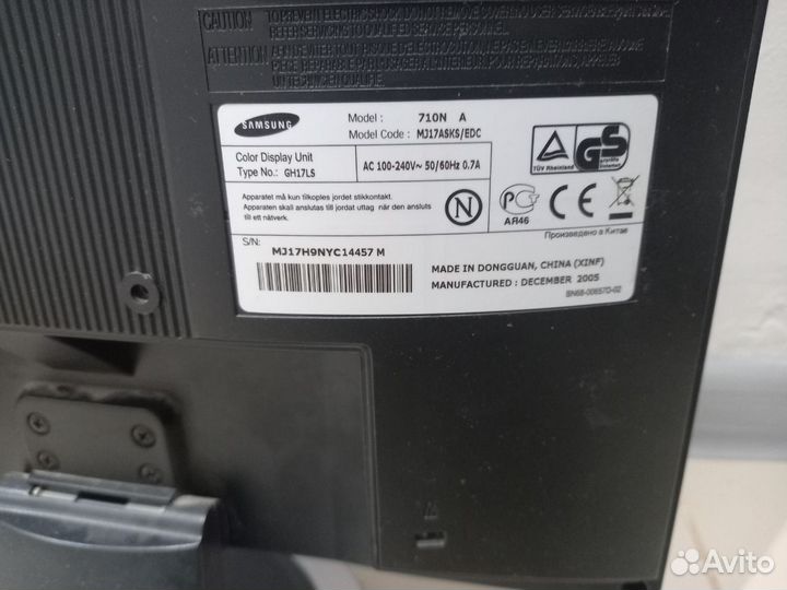 Монитор Samsung на запчасти