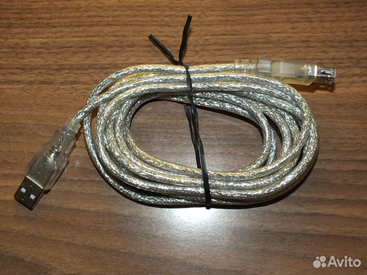 USB удлинитель новый, экранированный 3м