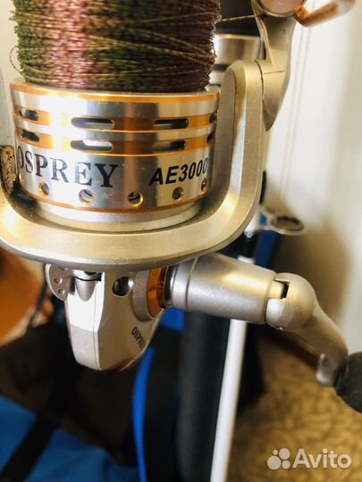 Удочка с катушкой в чехле