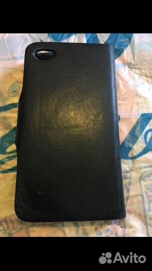 Чехол для 4,4S. Нат кожа