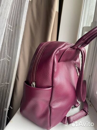 Рюкзак женский мини кожа