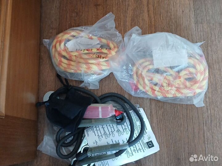 Монтажный пояс и страховочные стропа 2м