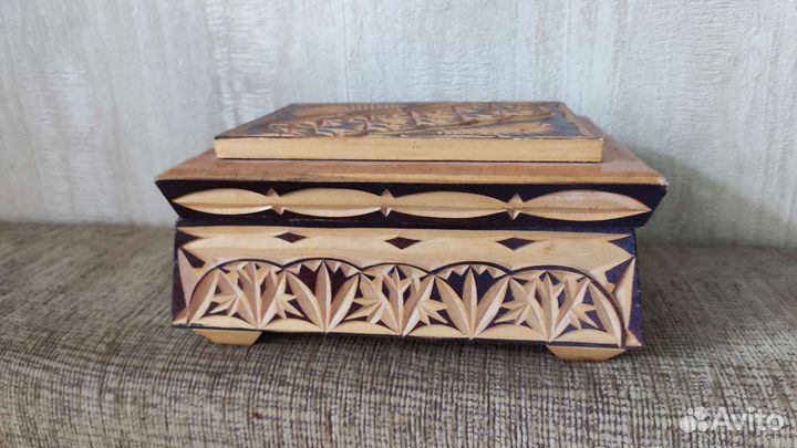 Шкатулка деревянная СССР