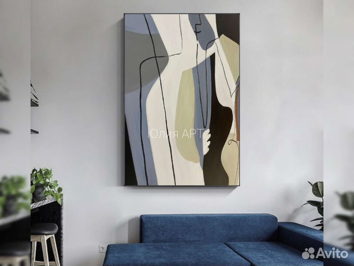 Картина в интерьер на холсте большая