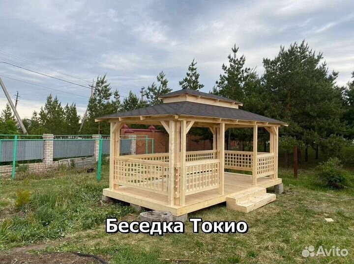 Деревянные беседки