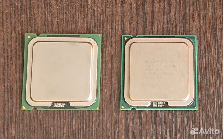 Два процессора intel Celeron D и Pentium dual-core