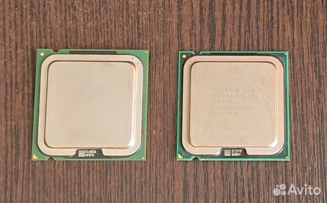 Два процессора intel Celeron D и Pentium dual-core
