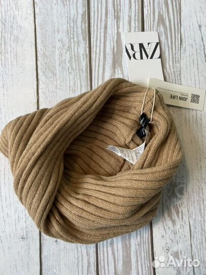 Снуд и шапка черная Zara Германия