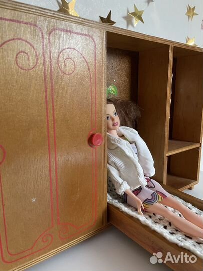 Мебель для куклы деревянная