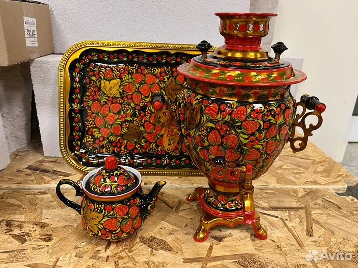 Самовар Хохлома