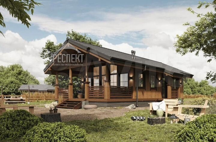 Дом 80 м² на участке 6 сот.