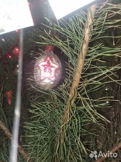 Ёлочная стекляная игрушка СССР 
