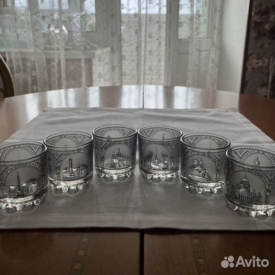 Набор 6 рюмок Санкт-Петербург стопки