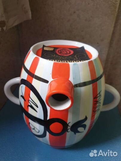 Бочонок посольская водка СССР, 2,5 литра, фарфор