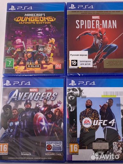 Игры для приставок PS4