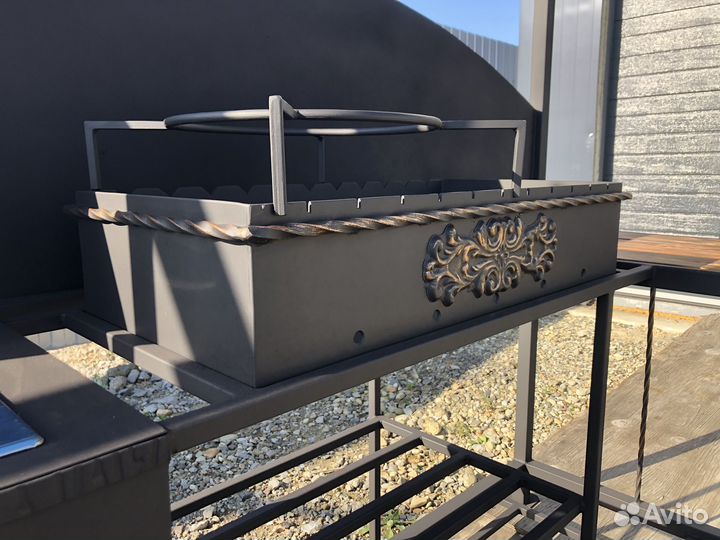 Мангал с крышей