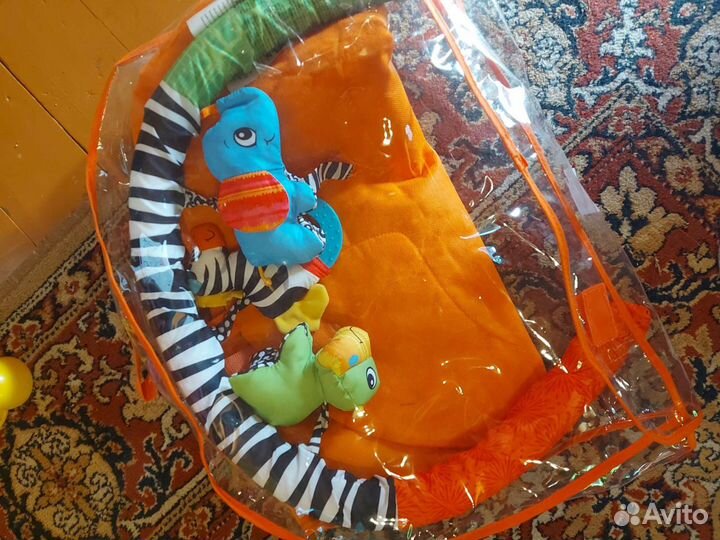 Развивающий игровой детский коврик Джунгли