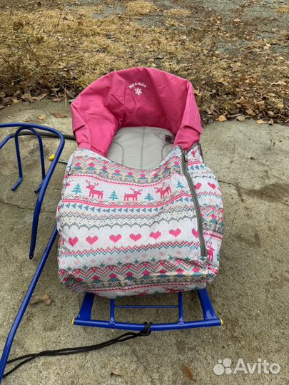 Санки + мягкое сидение (матрасик)