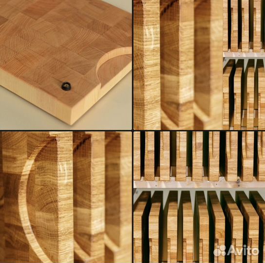 Доска разделочная торцевая из дуба