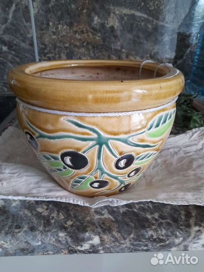 Горшок керамический для цветов