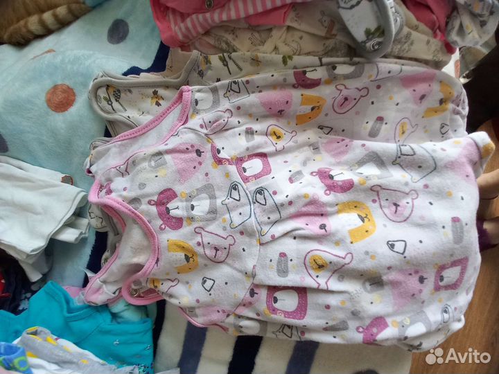 Вещи пакетом на девочку 68-74 рост