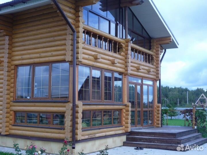 Окна двери пластиковые в дом ламинированные