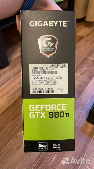 Видеокарта Gigabyte gtx 980 ti