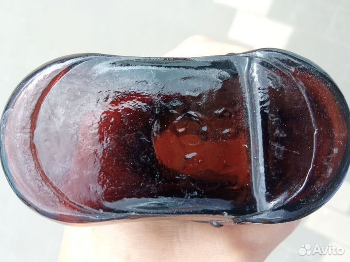 Винтаж ваза или подсвечник сапожок Олень