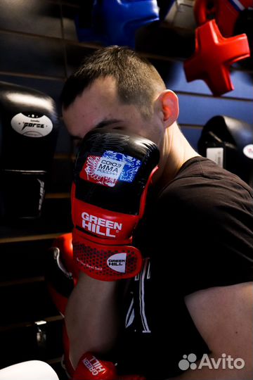 Перчатки мма Green Hill (Союз мма России)