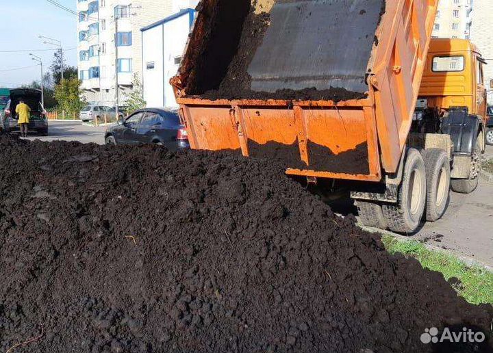 Чернозём от 3 до 15 т. с доставкой по Самаре и обл