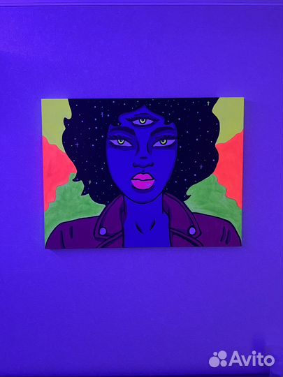 Картина акрилом на холсте 60х80