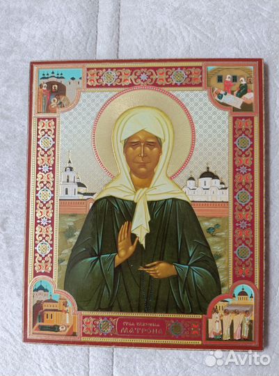 Икона Петр и Феврония Муромские и Матрона