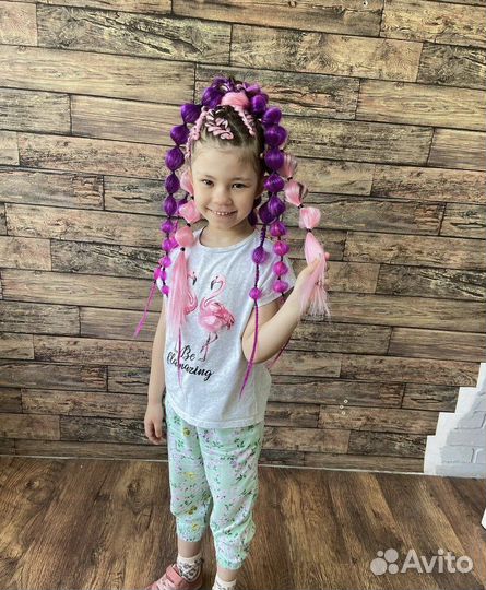 Афрорезинки резинки на выпускной разные цвета