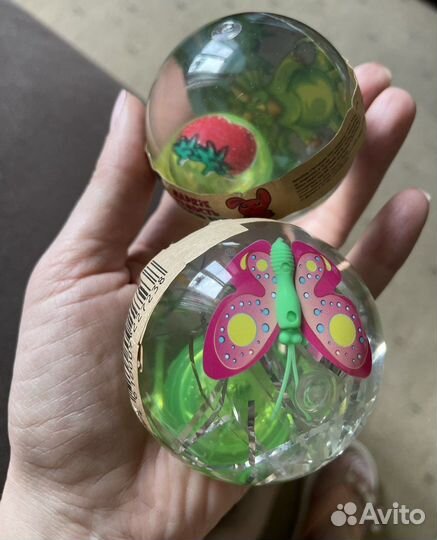 Мячи прыгуны светящиеся 6,5 см