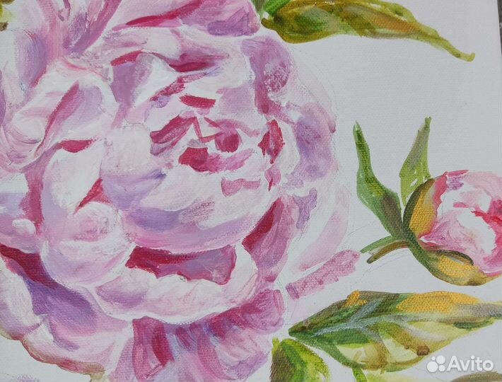 Картина акрилом на холсте