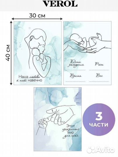 Набор интерьерных постеров 