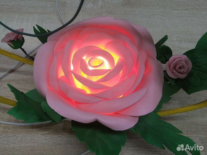 П) Светильник роза